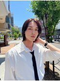 マッシュ短髪ツーブロックモテる束感モテ髪イケメン黒髪ビジネス