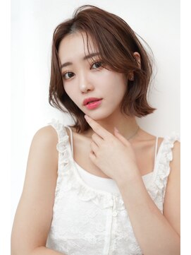 ドットハリス(.Hallis) 大人可愛いレイヤーボブ/2wayバング/アッシュベージュ