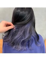 インナーカラー×ラベンダー