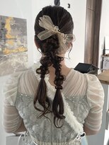 ウル 岡山駅店(ULu.)&nbsp;岡山ヘアセット　編みおろしポニー