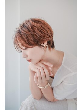 ビューティビースト 福山蔵王(beauty:beast) くびれショート×オレンジベージュ