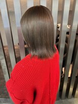 スリーバイベルベット(THREE...by velvet)&nbsp;ダブルカラー♪ブリーチなしカラー顔まわりカット