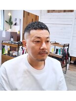 ヘアーサロン カヴィエ(hair salon covie) フェードカットでオシャレボーズ クロップカット
