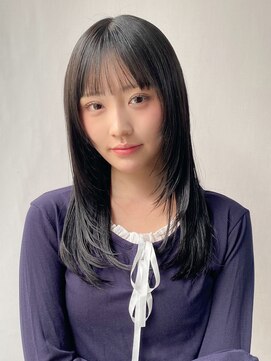 エトラ 渋谷店(etora) 小顔 前髪 レイヤーカット 暗めカラー デザインカラー"