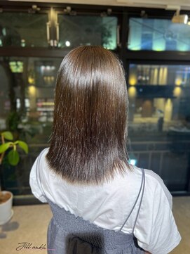 ジル アンク(Jill ankh) 《姫路　Jillankh》オリーブベージュ　髪質改善　ダブルカラー