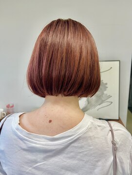 ヘアー アイス 御器所本店(HAIR ICI) 冬カラー◎暖色オレンジブラウン×韓国風レイヤーボブ