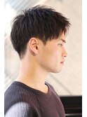 爽やかアップバングショート