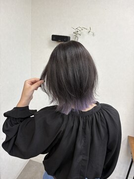 リングバイモアムー(Ring by Moremuu) ボブレイヤー　ペールpurple