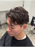 アクティブバック/フェザーショート/メンズパーマ