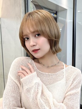 ロンドアジュール 横浜(Lond azur) ブリーチなし/髪質改善/イメチェン/ダークブラウン/ボブ/横浜