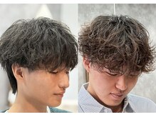 前髪を下ろして無造作な動きが欲しい方はシャドウパーマ[船橋/メンズカット/メンズパーマ/シャドウパーマ]