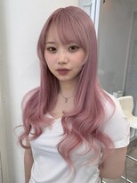 ジーナ オモテサンドウ(XENA)&nbsp;ピンクカラー×シールエクステ×レイヤー×ラベンダーピンク