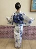 浴衣着付け＆ヘアセット￥4950　　2日前までにご予約お願いいたします