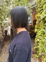 クリーク ボイス ヘアー 東原店(CLIQUE voice hair)&nbsp;透明感グレージュ/ショートボブ/ストレート