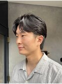 センターパート/韓国ヘア/ビジネスショート/ニュアンスパーマ