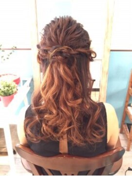 ロカット サロン(Roquat Salon) なみなみハーフアップアレンジ【ヘアセット　立川/立川南/袴】