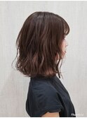 切りっぱなしボブ×外ハネミックス巻き