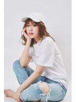 ヘアサロン アティリー(Hair Salon Attirer)&nbsp;グレージュ ひし形シルエット 切りっぱなしボブ