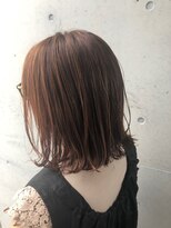 アチーブ ヘア デザイン(achieve hair design)&nbsp;大人可愛いエアリー外ハネボブ立体感 ブラウンカラー