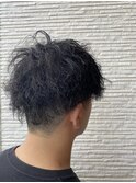 ツイストパーマ　刈り上げショート