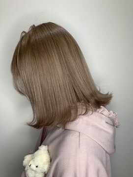 サロンドミルク 溝の口店(salon de MiLK) 20代30代40代/艶髪外ハネベージュカラー!