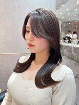 シーシンジュク 新宿南口(Sea shinjuku)&nbsp;大人ガーリー/前髪/顔周りレイヤー×ブリーチなし韓国ヘア[新宿]