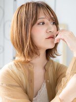 エイトサロン 八潮(8salon) 八潮/髪質改善/ウザバング×ハイトーンカラー外ハネくびれヘアg