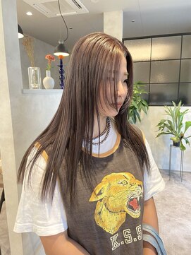 オンドバイサク(ondo by Saku) ブリーチカラー/ベージュカラー/顔まわりカット/20代