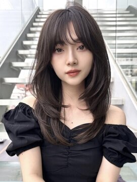 プアメリア 名古屋(Puamelia) 艶感透けカラー動きが出るレイヤーカット