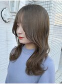 ことりベージュシースルーカラー大人可愛い