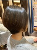 大人可愛いコンパクトショート*ダークブラウン30代40代
