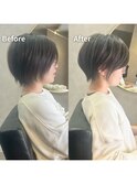 ショートカット/白髪ぼかし/髪質改善/豊中/岡町