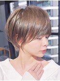 前髪カタログ/イメチェンスタイル／ウェーブパーマ/こなれミディ