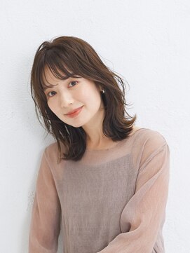 アーサス ヘアー サローネ 浦安店(Ursus hair salone by HEADLIGHT) ミディアムレイヤーボブ暗めカラーデザインカラーココアブラウン
