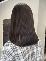 ヘアー アイス ルーチェ(HAIR ICI LUCE)&nbsp;ブリーチなしグレージュ透明感カラー秋カラーレイヤーカット/今