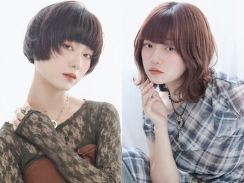 ヘアリゾート バレンタイン(hair+resort valentine)の写真/【口コミ多数☆女性stylistが多い】顔周りのレイヤーカットで抜け感UP!計算されたカットでスタイル長持ち♪
