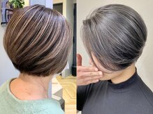 ICONIQのカラー★★大人女性のデザインカラー/白髪ぼかしは、大人女性を若々しく魅せる技術のひとつ♪