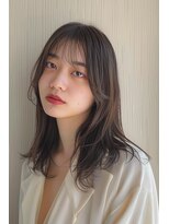 ルアナ(Luana)&nbsp;韓国風顔まわりレイヤースタイル