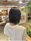 切りっぱなしボブ