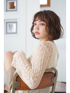 パール(PearL) 【PearL】ボブパーマ/透明感カラー/ニュアンスパーマ/髪質改善