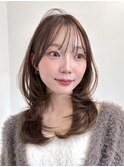 レイヤーカットミディアムレイヤー顔まわり銀座ハイレイヤーボブ