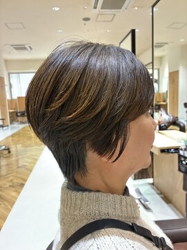 【大人女性ショート】ショートボブ×襟足タイトに
