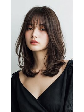 ケシキ 表参道 原宿(kesiki.) レイヤーカット/顔周り/前髪カット/ストレート