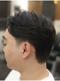 七三分け　スキンフェード　カットシェービング　吉祥寺理容室