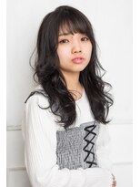 モカ ヘアーデザイン(moca HAIR DESIGN)&nbsp;【moco HAIR DESIGN】黒髮でもふんわりセミロング