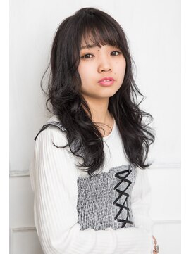 モカ ヘアーデザイン(moca HAIR DESIGN) 【moco HAIR DESIGN】黒髮でもふんわりセミロング