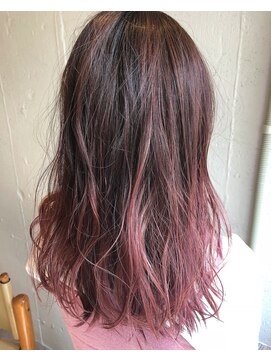 エイト 福岡天神店(EIGHT fukuoka) 【EIGHT福岡】nabe_外国人風バレイヤージュピンクアッシュ☆