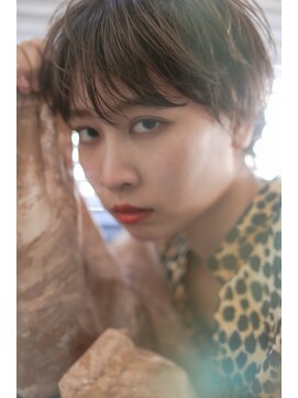 テトヘアー(teto hair) マッシュショート、アッシュブラウン、シースルーバング