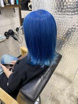 ヘアサロン ドットプラス 町田店(dot. plus) <Insta@yama7o7o>ダブルカラー ×ブルー[町田駅]