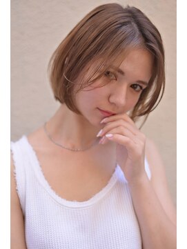 エイチ(H eitf) [エイチ原宿＊RUKA] 丸みショートボブ オレンジベージュ